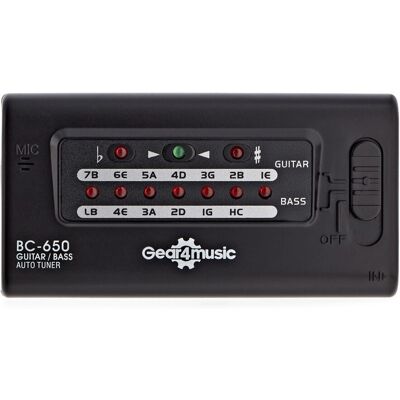 Accordeur Digital de Guitare/Basse par Gear4music - Publicité Accordeur Digital de Guitare/Basse par Gear4music - Publicité