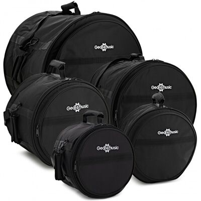 Deluxe Padded Rock Drum Bag Set by Gear4music - Publicité Deluxe Padded Rock Drum Bag Set by Gear4music - Publicité