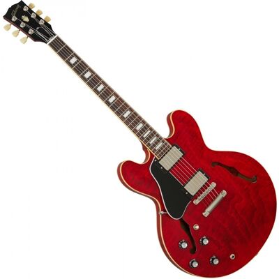 Gibson ES-335 Figured Left Handed Sixties Cherry - Publicité Gibson ES-335 Figured Left Handed Sixties Cherry - Publicité