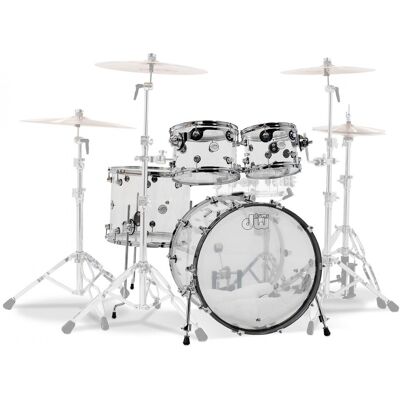 DW Drums Design Series 4pc Acrylic 22 Shell Pack - Publicité DW Drums Design Series 4pc Acrylic 22 Shell Pack - Publicité