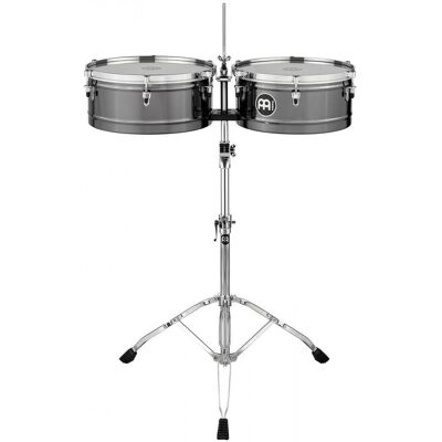 Meinl Percussion Marathon Series Timbales Black Nickel - Publicité Meinl Percussion Marathon Series Timbales Black Nickel - Publicité