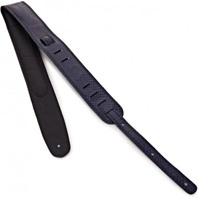 DSL Straps DSL SKG25 Snakeskin 2.5" Guitar Strap Navy - Publicité DSL Straps DSL SKG25 Snakeskin 2.5" Guitar Strap Navy - Publicité