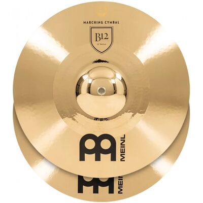 Meinl Marching 18" B12 Cymbal Pair includes BR5 Straps - Publicité Meinl Marching 18" B12 Cymbal Pair includes BR5 Straps - Publicité