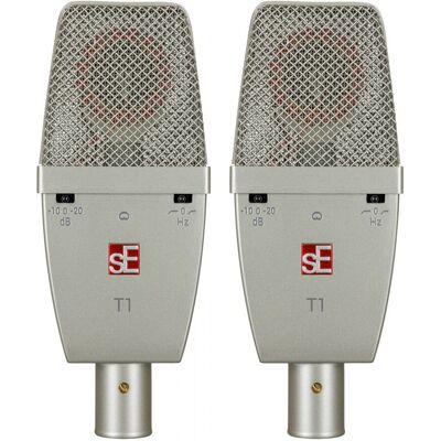 sE Electronics sE-T1(P) Cardioid Titanium Condenser Mic Matched Pair - Publicité sE Electronics sE-T1(P) Cardioid Titanium Condenser Mic Matched Pair - Publicité
