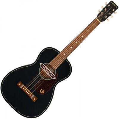 Gretsch Deltoluxe Parlour Electro Acoustic Black Top - Publicité Gretsch Deltoluxe Parlour Electro Acoustic Black Top - Publicité
