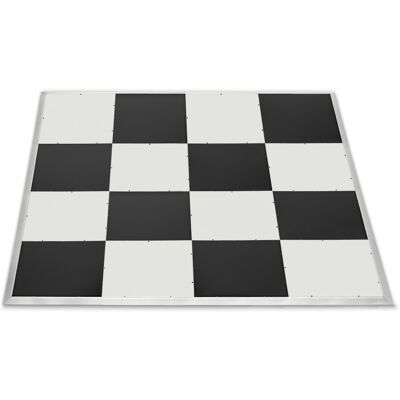 Dancefloor Portatif de 4 m x 4 m par Gear4music finition damier - Publicité Dancefloor Portatif de 4 m x 4 m par Gear4music finition damier - Publicité