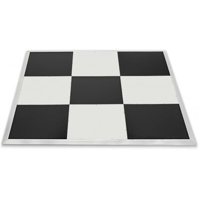 Dancefloor Portatif de 3 m x 3 m par Gear4music finition damier - Publicité Dancefloor Portatif de 3 m x 3 m par Gear4music finition damier - Publicité