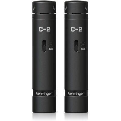 Behringer C-2 Dark Edition Matched Studio Condenser Microphones - Publicité Behringer C-2 Dark Edition Matched Studio Condenser Microphones - Publicité