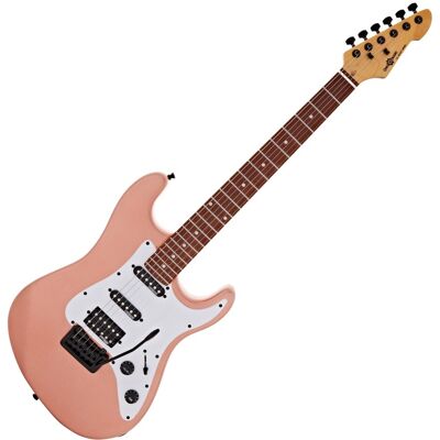 Guitare Électrique LA Select Modern par Gear4music Rose - Publicité Guitare Électrique LA Select Modern par Gear4music Rose - Publicité