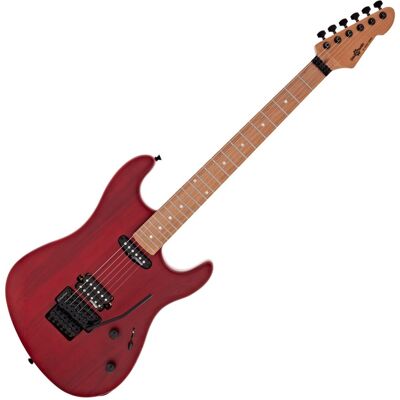 Guitare Électrique LA Select Modern par Gear4music Transparent Ruby Red - Publicité Guitare Électrique LA Select Modern par Gear4music Transparent Ruby Red - Publicité