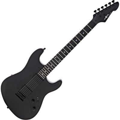 Guitare Électrique LA Select Modern par Gear4music Blackout - Publicité Guitare Électrique LA Select Modern par Gear4music Blackout - Publicité