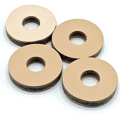 Tackle Instrument Supply Co Tackle Leather Cymbal Washers 4 Pack - Publicité Tackle Instrument Supply Co Tackle Leather Cymbal Washers 4 Pack - Publicité