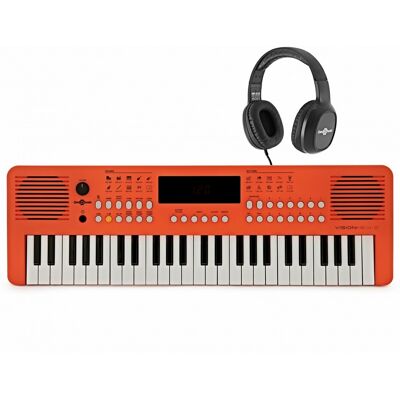 Gear4Music VISIONKEY-2 Clavier Portable 49 Touches Orange pack avec Casque - Publicité Gear4Music VISIONKEY-2 Clavier Portable 49 Touches Orange pack avec Casque - Publicité