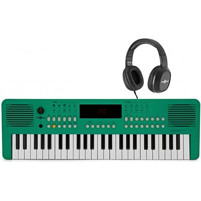 Gear4Music VISIONKEY-2 Clavier Portable 49 Touches Vert pack avec Casque - Publicité Gear4Music VISIONKEY-2 Clavier Portable 49 Touches Vert pack avec Casque - Publicité