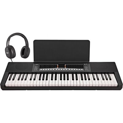 K1 Clavier de 61 Touches par Gear4music Pack avec Casque - Publicité K1 Clavier de 61 Touches par Gear4music Pack avec Casque - Publicité