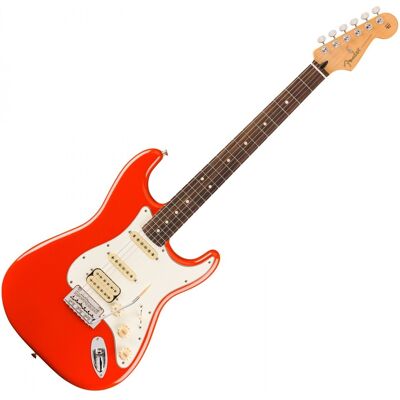 Fender Player II Stratocaster HSS RW Coral Red - Publicité Fender Player II Stratocaster HSS RW Coral Red - Publicité