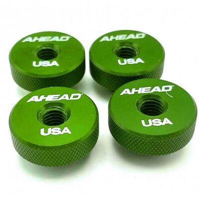 Ahead Speed Nut Cymbal Toppers 4 Pack Green - Publicité Ahead Speed Nut Cymbal Toppers 4 Pack Green - Publicité