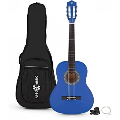 3/4 Classical Guitar Pack Blue by Gear4music - Publicité 3/4 Classical Guitar Pack Blue by Gear4music - Publicité