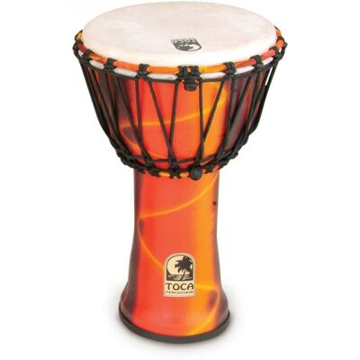 Toca Percussion Toca 9" Djembe Freestyle Rope Tuned Fiesta - Publicité Toca Percussion Toca 9" Djembe Freestyle Rope Tuned Fiesta - Publicité
