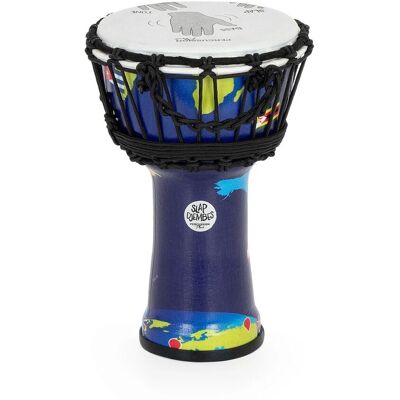 Percussion Plus Slap Djembe Rope Tuned 12 inch World Map - Publicité Percussion Plus Slap Djembe Rope Tuned 12 inch World Map - Publicité