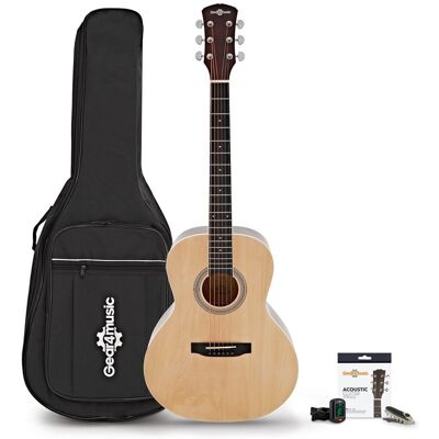 Parlour Electro Acoustic Guitar & Accessory Pack by Gear4music Natural - Publicité Parlour Electro Acoustic Guitar & Accessory Pack by Gear4music Natural - Publicité