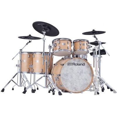 Roland VAD716 V-Drums Acoustic Design Drum Kit Gloss Natural - Publicité Roland VAD716 V-Drums Acoustic Design Drum Kit Gloss Natural - Publicité