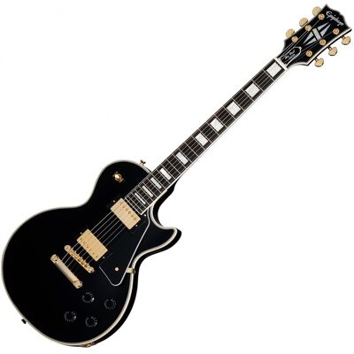 Epiphone Les Paul Custom Inspired by Gibson Custom Ebony - Publicité Epiphone Les Paul Custom Inspired by Gibson Custom Ebony - Publicité