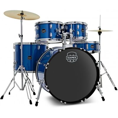 Mapex Comet Series Compact 22 Rock Fusion Drum Kit Indigo Blue - Publicité Mapex Comet Series Compact 22 Rock Fusion Drum Kit Indigo Blue - Publicité