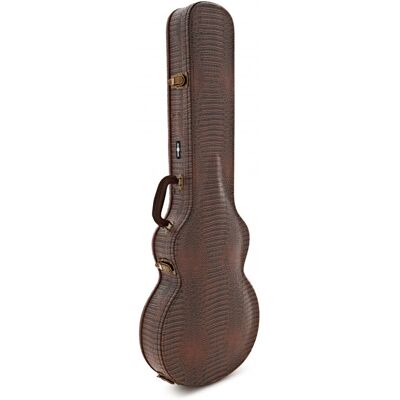 Étui Ajusté Deluxe pour Guitare Électrique par Gear4music - Marron Foncé - Publicité Étui Ajusté Deluxe pour Guitare Électrique par Gear4music - Marron Foncé - Publicité