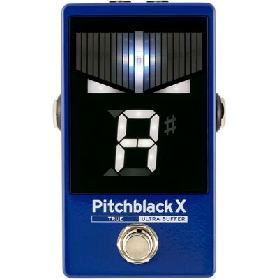 Korg Pitchblack X Chromatic Pedal Tuner Blue - Publicité Korg Pitchblack X Chromatic Pedal Tuner Blue - Publicité