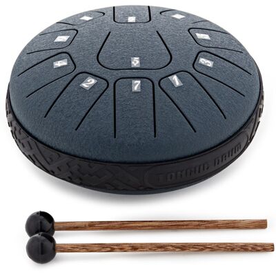 Gear4music Life Tongue Drum en Acier 6 pouces 11 notes Ré Majeur Navy Blue - Publicité Gear4music Life Tongue Drum en Acier 6 pouces 11 notes Ré Majeur Navy Blue - Publicité