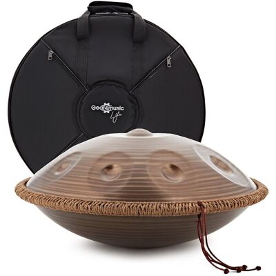Gear4music Life Handpan 10 Notes Ré Kurd avec Housse de Transport Bronze - Publicité Gear4music Life Handpan 10 Notes Ré Kurd avec Housse de Transport Bronze - Publicité