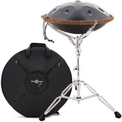 Gear4music Life Handpan 9 Notes Ré Kurd avec Housse de Transport Black Gold - Publicité Gear4music Life Handpan 9 Notes Ré Kurd avec Housse de Transport Black Gold - Publicité
