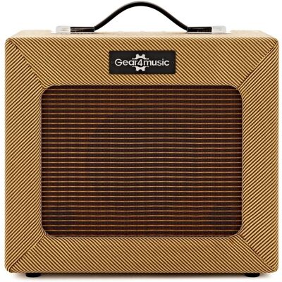 Combo de Guitare Electrique en Tweed 15 W par Gear4music - Publicité Combo de Guitare Electrique en Tweed 15 W par Gear4music - Publicité