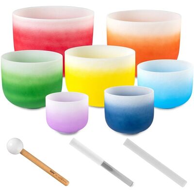 Sela Crystal Singing Bowl Chakra Set - Publicité Sela Crystal Singing Bowl Chakra Set - Publicité