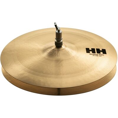 Sabian HH 14 Medium Hi-Hat Cymbals Natural Finish - Publicité Sabian HH 14 Medium Hi-Hat Cymbals Natural Finish - Publicité