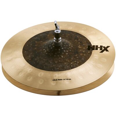 Sabian HHX 14" Click Hi-Hat Cymbals Natural - Publicité Sabian HHX 14" Click Hi-Hat Cymbals Natural - Publicité