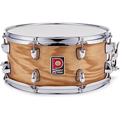 Premier Artist 14" x 6.5" Birch Snare Drum Antique Ash - Publicité Premier Artist 14" x 6.5" Birch Snare Drum Antique Ash - Publicité