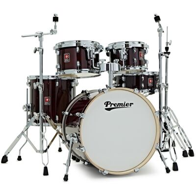Premier Artist 20" 5pc Fusion Drum Kit Cherry Red - Publicité Premier Artist 20" 5pc Fusion Drum Kit Cherry Red - Publicité