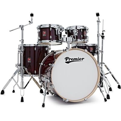 Premier Artist 22" 5pc Modern Rock Drum Kit Cherry Red - Publicité Premier Artist 22" 5pc Modern Rock Drum Kit Cherry Red - Publicité