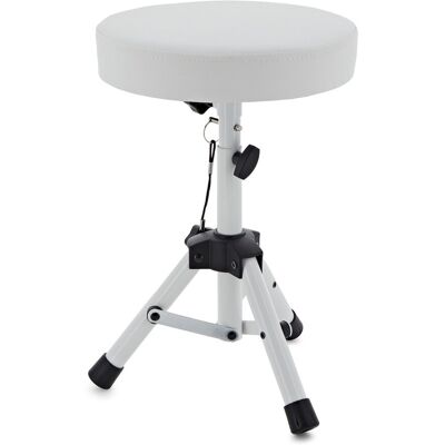 Mini Drum Throne Stool by Gear4music White - Publicité Mini Drum Throne Stool by Gear4music White - Publicité
