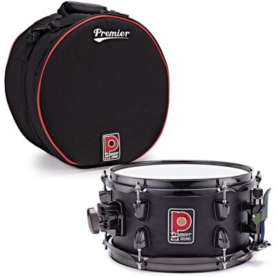 Premier Artist 10" x 5.5" Birch Snare Drum & Soft Case Stealth Black - Publicité Premier Artist 10" x 5.5" Birch Snare Drum & Soft Case Stealth Black - Publicité