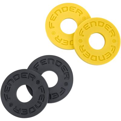 Fender Strap Blocks Third Man Records 2 x Black and 2 x Yellow - Publicité Fender Strap Blocks Third Man Records 2 x Black and 2 x Yellow - Publicité