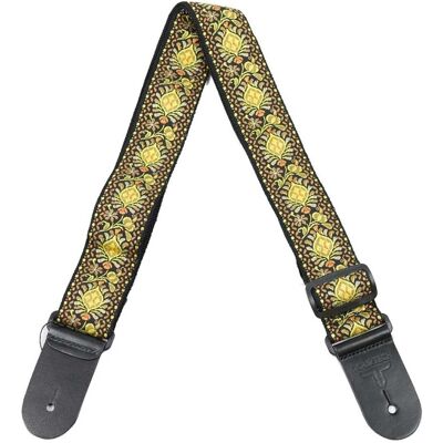 Tourtech TT-COTYLW Guitar Strap Yellow - Publicité Tourtech TT-COTYLW Guitar Strap Yellow - Publicité