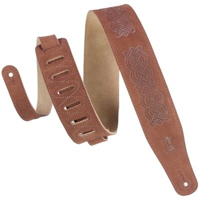 Levys Suede Leather Celtic Knot Emboss Brown - Publicité Levys Suede Leather Celtic Knot Emboss Brown - Publicité