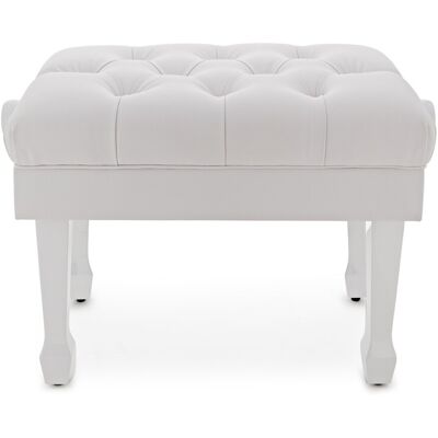 Deluxe Hydraulic Piano Stool by Gear4music Satin White - Publicité Deluxe Hydraulic Piano Stool by Gear4music Satin White - Publicité