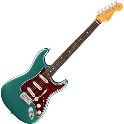 Fender American Professional Classic Stratocaster RW Faded Sherwood Green Metallic - Publicité Fender American Professional Classic Stratocaster RW Faded Sherwood Green Metallic - Publicité