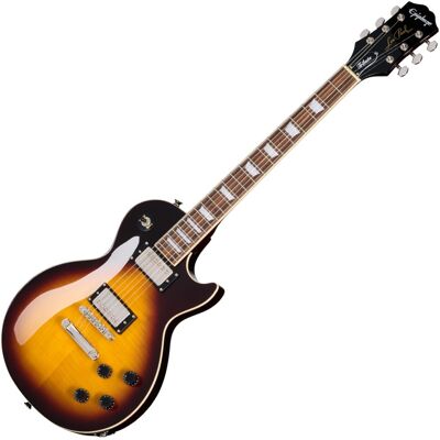 Epiphone Les Paul Tribute Plus Vintage Sunburst - Publicité Epiphone Les Paul Tribute Plus Vintage Sunburst - Publicité