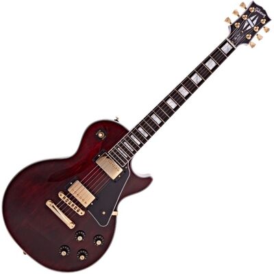 Gibson Les Paul Custom 70s Wine Red - Publicité Gibson Les Paul Custom 70s Wine Red - Publicité