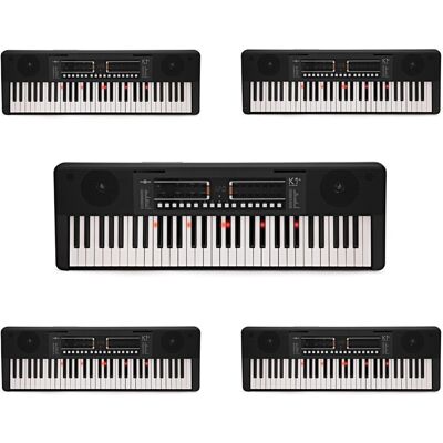 K1+ 61-Note Key-Lighting Keyboard with Bluetooth by Gear4music 5 Pack - Publicité K1+ 61-Note Key-Lighting Keyboard with Bluetooth by Gear4music 5 Pack - Publicité